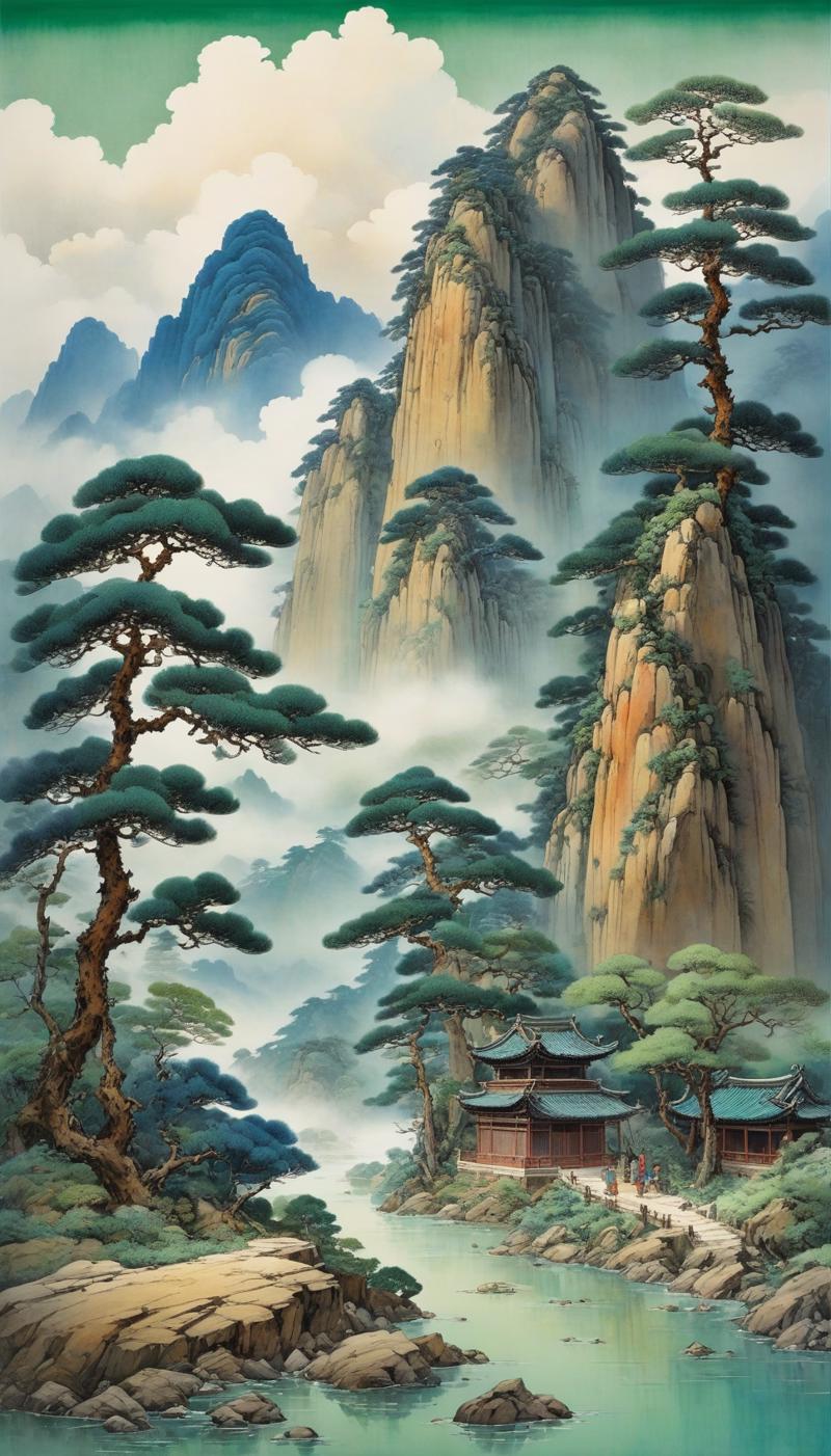 01600-3635142136-Chinese landscape painting,inspired by Wang Ximeng's landscape painting works Thousand Miles of Rivers and Mountains,_the inscri.png